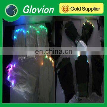 Pop party LED flashing light gloves light-up gloves light show gloves for sale