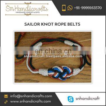 Newly Introduced 100% Cotton Based Braided Rope Belt from Top Dealers