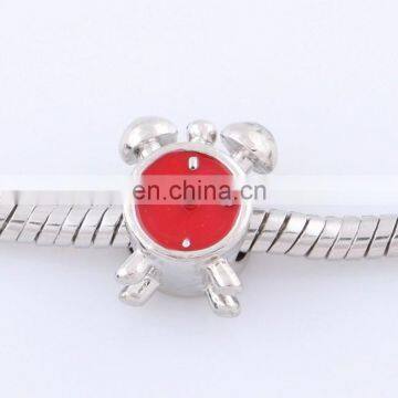 2014 clock shape crystal antique silver gold loose jewelry parts loom beaded bracelets making beaded bracelets