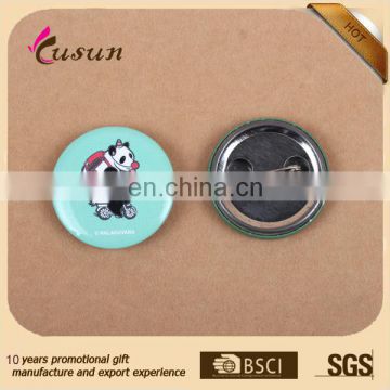 cheap Metal Safty Pin Back Advertising Promotion Tin Button Badge