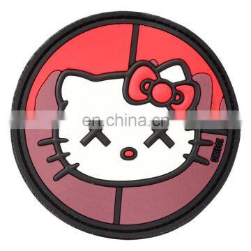 Excellent quality USA Sparta logo national flag embossed PVC rubber patch