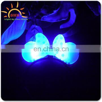 factory price Funny items Antler Plush Flashing LED Hair Clasp, decorative magnetic clasps Headband christmas deoration