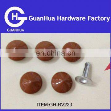 metal rivet for leather bags brown rivets