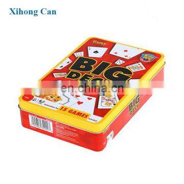 Metal Tin Playing Card Game Gift Box