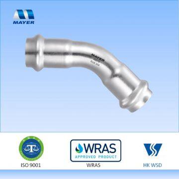 Stainless Steel Elbow 45 Degrees Press Fitting photo-2