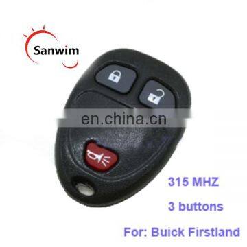 remote car key 315 MHZ 3 buttons for Buick firstland