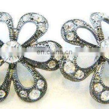 2013 new rhinestone hair flower embellishment garment accessory button