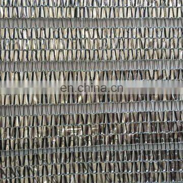 80% car parking sun reflective aluminum shade net, durable plastic grommet silver shade cloth