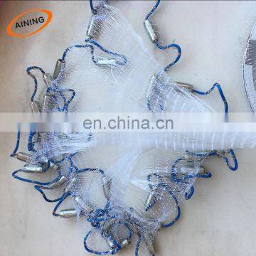 Japanese Style Cast Net Multifilament Bottom Pocket Fishing Net