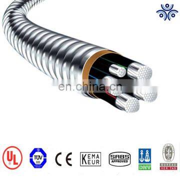 UL Certificated PVC Insulation PVC Inner Sheath Aluminum Alloy Chain Armoring MC Cable photo-4