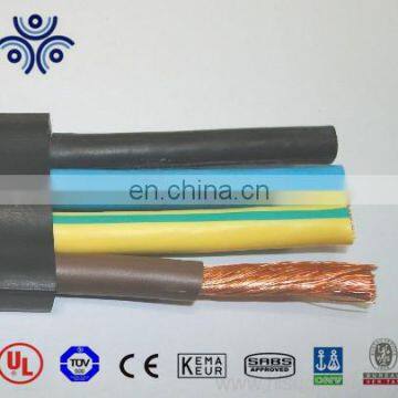 Low voltage PVC/rubber insulated flexible flat elevator rubber cable