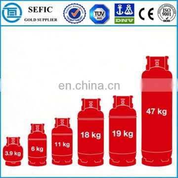 Green Color 4.7L-120L 2kg LPG Gas Cylinder