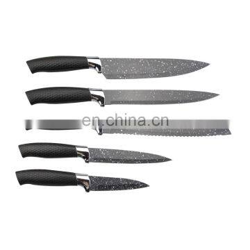 5 Pieces Stainless Steel Nonstick Coating Blades Chef Knives Set photo-2
