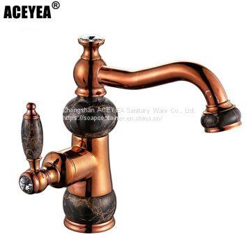 Hot And Cold Faucet European Style Brass Waterway