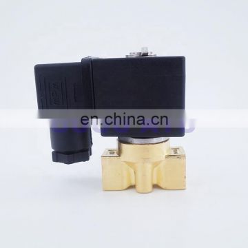 GOGO 0-40/20/15/10/7bar 2 way Pneumatic Brass water valve zero pressure start G1/4" 12V 24VDC normal close PU solenoid valve