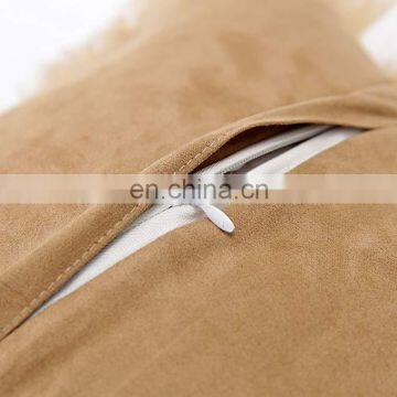 Home Decorative Plush Faux Fur Pillowcase Furry Throw Pillow Cover
