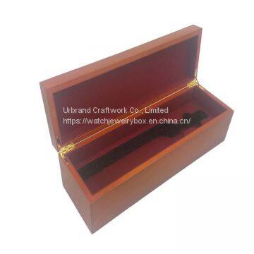 Luxury design wooden box wood wine box  gift packaging for bottle with handmade custom logo