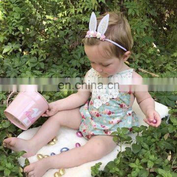 Baby Girl Rabbit Ear Headbands Cute Easter Day Bunny Nylon Hairbands 6colors photo-3