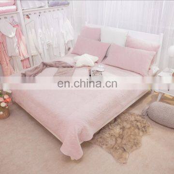 Bedspread Coverlet Set Charcoal Comforter Oversized pink color Quilt Set /bedding bed sheets sets