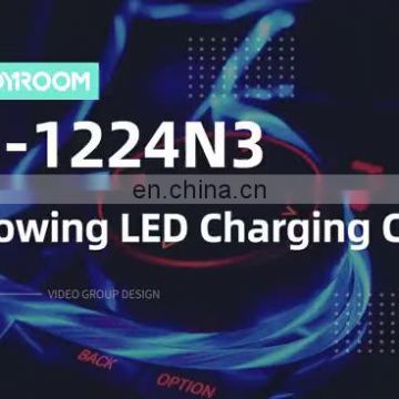 JOYROOM 2.4A flowing led data cable charging line for iphone, usb cable type-c fast charging cable