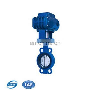 Cast iron/ductile iron wafer PN16 butterfly valve with level