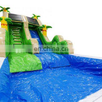 Commercial Used Inflatable Beach Slide With Water Pool