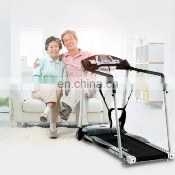 Life fitness body strong electric walking treadmill for old man with belt and handrail home gym fitness