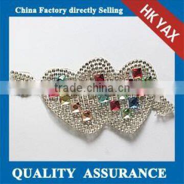 T0912 High Quality Transfer Stone Patches,heat Transfer Rhinestone Patches Cheap,iron on Crystal Stone Patch Heart Shaped photo-2