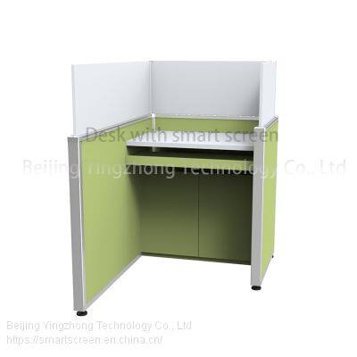 Study Carrel Desktop Partition Workstation Language Lab Table Computer Desk Height-adjustable School Library Cubicle