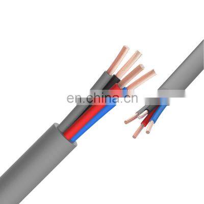 ZHEJIANG Round electrical flexible wire 1.5mm 5mm power 2 4 5 core cable