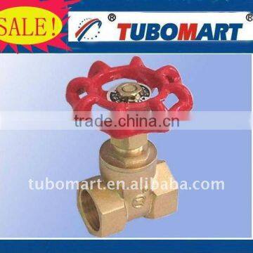 Brass gate valve