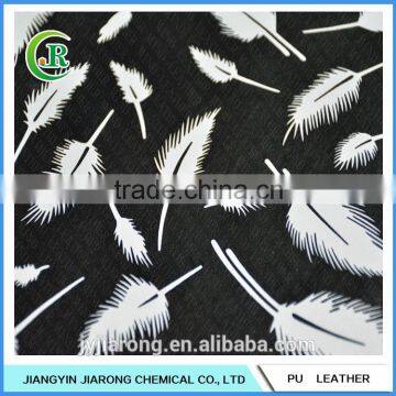 New Design Eco-friendly Printed PU Leather With Grain