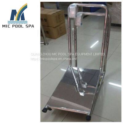 Swimming Pool 304 Stainless Steel Cleaning Machine Trolley Cart Hand Trolley Small Cart photo-4