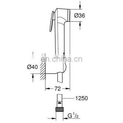 Hot Sale High quality Sprayer Rinse Shower Muslim Shattaf Hand Held toilet bidet sprayer