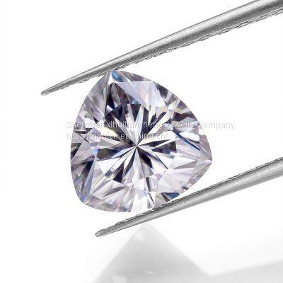 Loose Moissanite Stone 3.50CT, Real Colorless Diamond, VVS1 Clarity, Trillion Cut Brilliant Gemstone for Making Vintege Ring, Jewelry, Pendant, Earrings, Necklaces, Watches