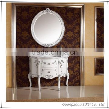 2014 solid wood bathroom vanity cabinet with oval mirror