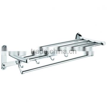 High Quality Bathroom Accessories Wall Mounted Towel Shelf Metal Towel Rack