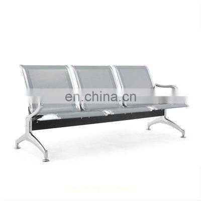 Stainless Steel Accompanying Chair Hospital Furniture 3-seater  Patient Waiting Chair