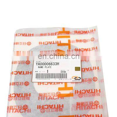 Ya00006633h 330 Nameplate Sign for Hitachi Excavator Spare Parts photo-2
