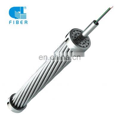 OPGW Typical Designs of Central AL-covered Stainless Steel Tube fiber optic cable optical fiber