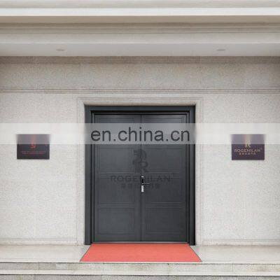 Latest design aluminum double front exterior doors