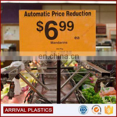 Supermarket Sales Promotion Custom POP Display Metal Acrylic Clip Price Tags photo-3