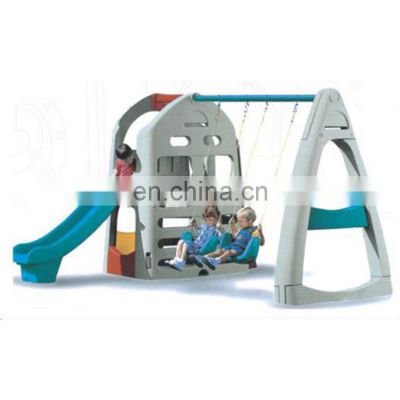 Best selling indoor swing with slide (swings) kids plastic playground slide material