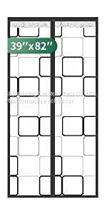 EVA Magnetic Screen Door Thermal Magnetic Self-Closing Privacy Door Curtain Winter Stop Draft Keep Cold Out Door Cover Suitable for Terrace, Kitchen, Bedroom photo-2