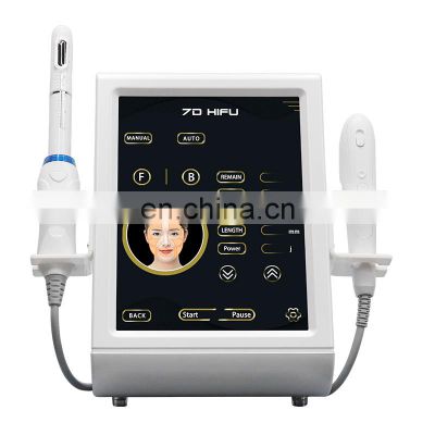 Portable 2 in 1 7d hifu machine for facial body & vaginal tightening/ wrinkle removal skin rejuvenation