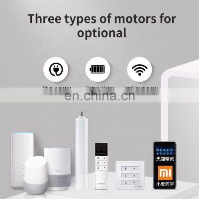 Remote Control Wifi Smart System Drapery Ceiling Mount Brackets Aluminium Motorized Electric Curtain Track photo-5