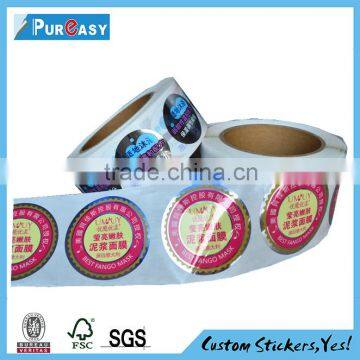 High Quality Customized brand logo sticker ptinting