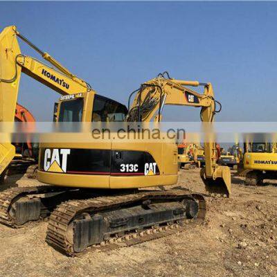 Japan Made Cat 313c Excavator , Used Cat 13ton Digging Machine in Stock , High Quality Cat 320d 318d 315d