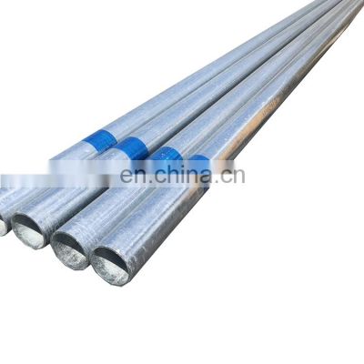 Pre galvanized steel pipe galvanised tube Hot dipped galvanized round steel pipe for constructionPre galvanized steel pipe galva