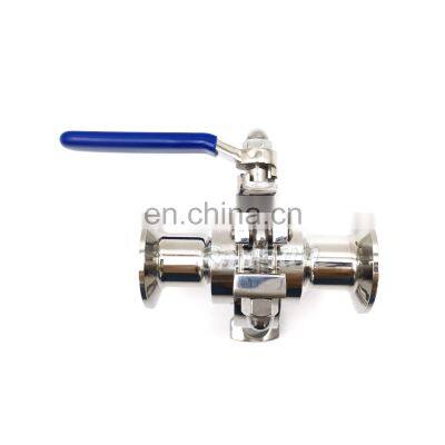 Hygienic Grade clamp Manual non retention  ball valve